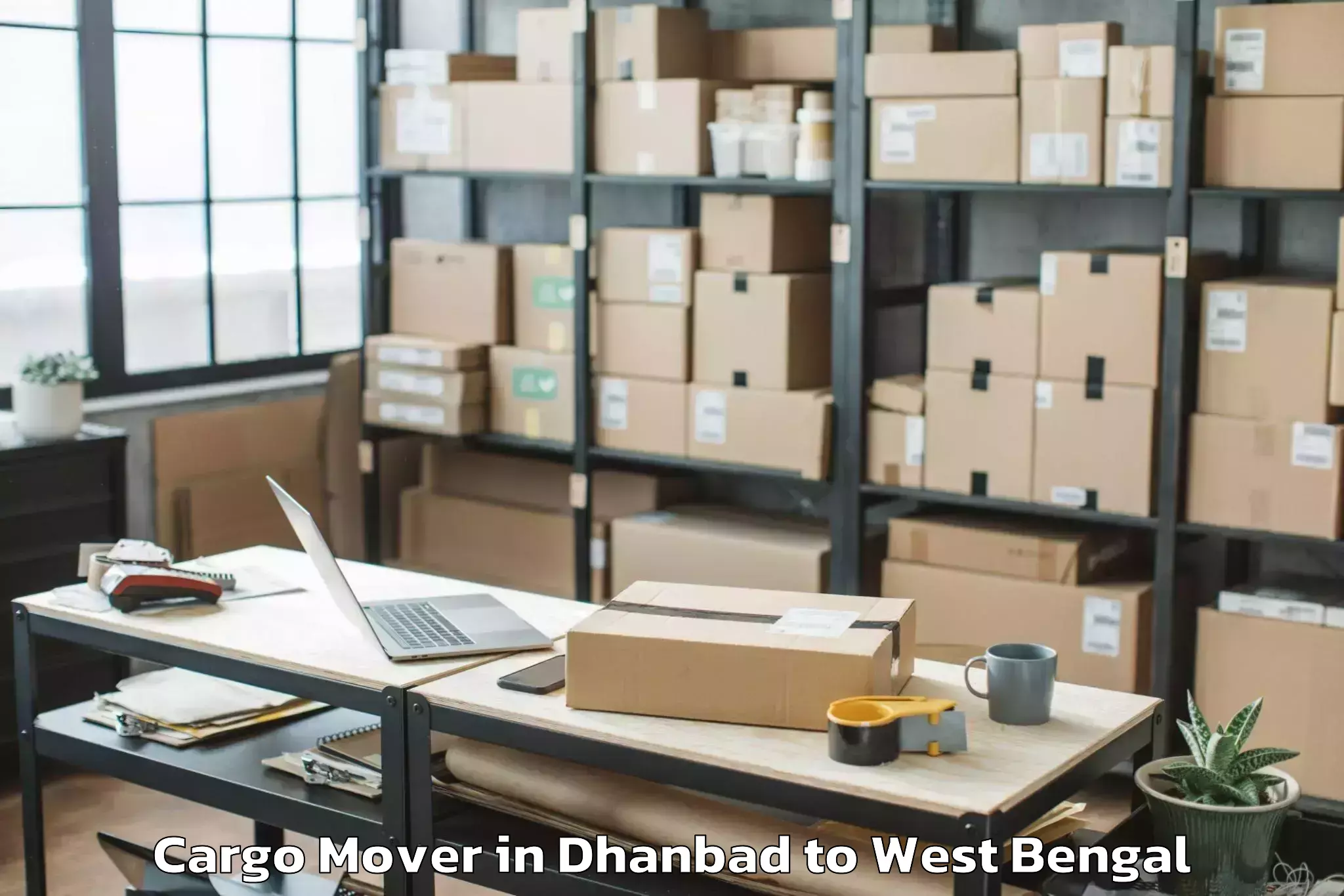 Easy Dhanbad to West Bengal University Of Teac Cargo Mover Booking